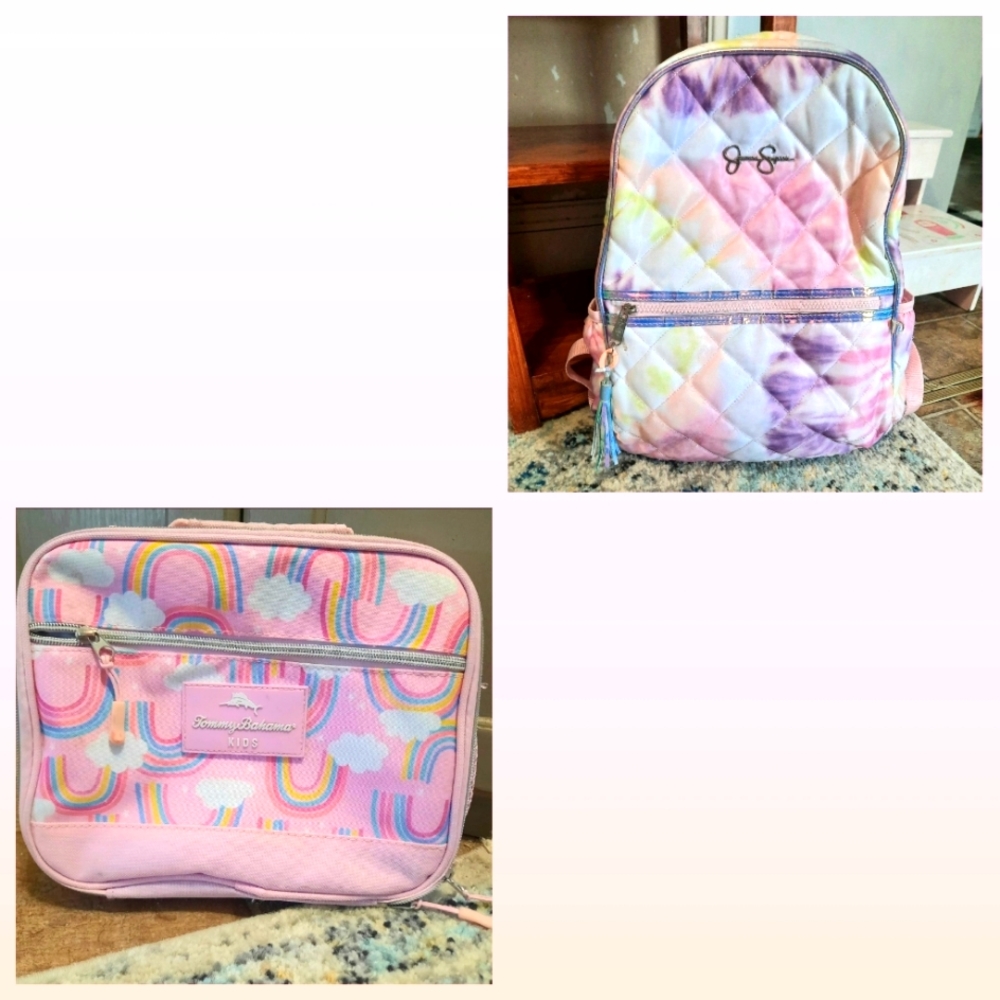 Girls backpack and lunchbox